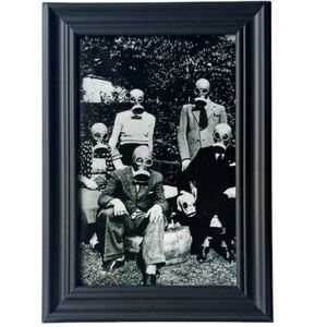 Vintage Gasmask WW2 Family Oddity Retro Home Decor Oddity Accents Werid Odd